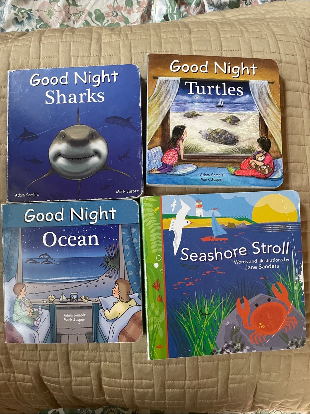 4 Board book ocean and beach bundle
